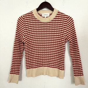 The GREAT Cotton Stripe Sweater size 1/S